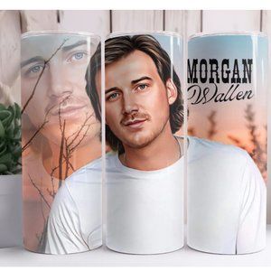 Morgan Wallen Custom 20oz Skinny Tumbler Insulated Drinkware Cup